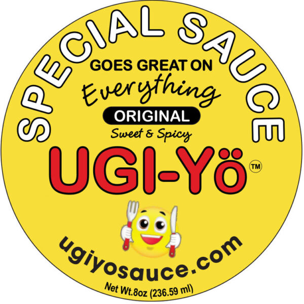 UGI-Yo Sauce label for original sauce